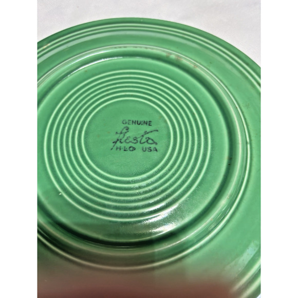 Authentic Vintage Light Green Fiesta Ware Home Laughlin Dinner Plate 9 1/2 " - Picture 2 of 10
